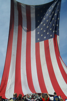 Patriot Flag Honoring Those Who Were Fallen On 09 11 01