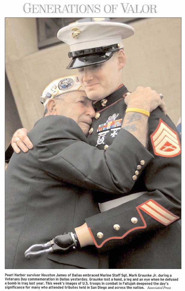 Pearl Harbor survivor unites with Iraqi Freedom Veteran